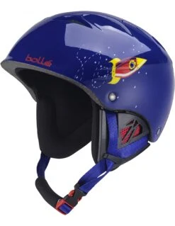 Casque De Ski Bollé B-Kid Shiny Blue Rocket à Molette Taille 49/53cm, 53/58cm