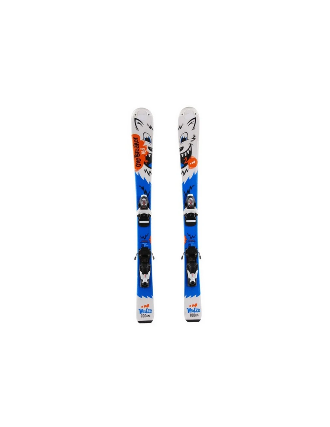 Ski Wedze Onebreaker Bleu Taille 100cm + Fix 1 Ski Wedze Onebreaker Bleu Taille 100cm + Fix